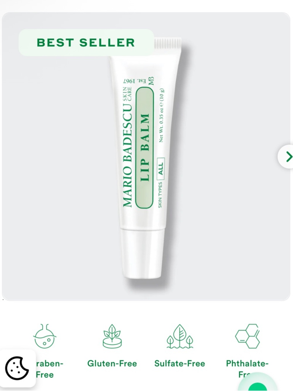 🔥 2/20: Mario Badescu Coconut Lip Balm Tube